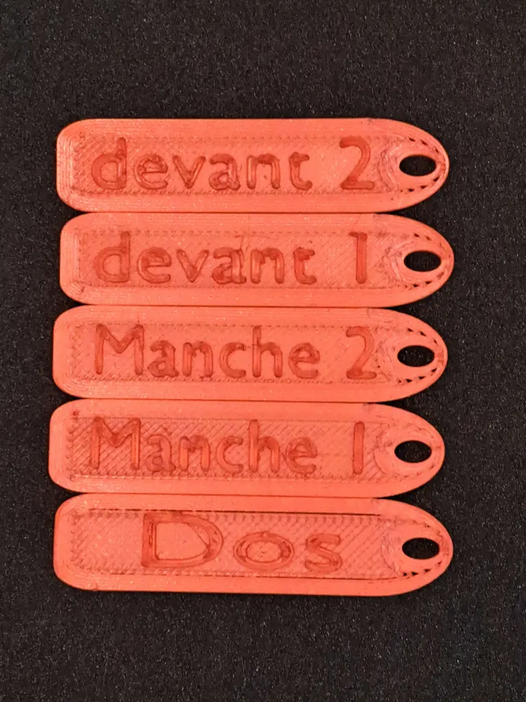 Marqueurs pour gilet
