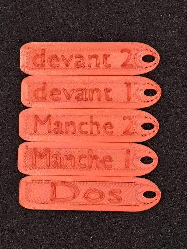Marqueurs pour gilet